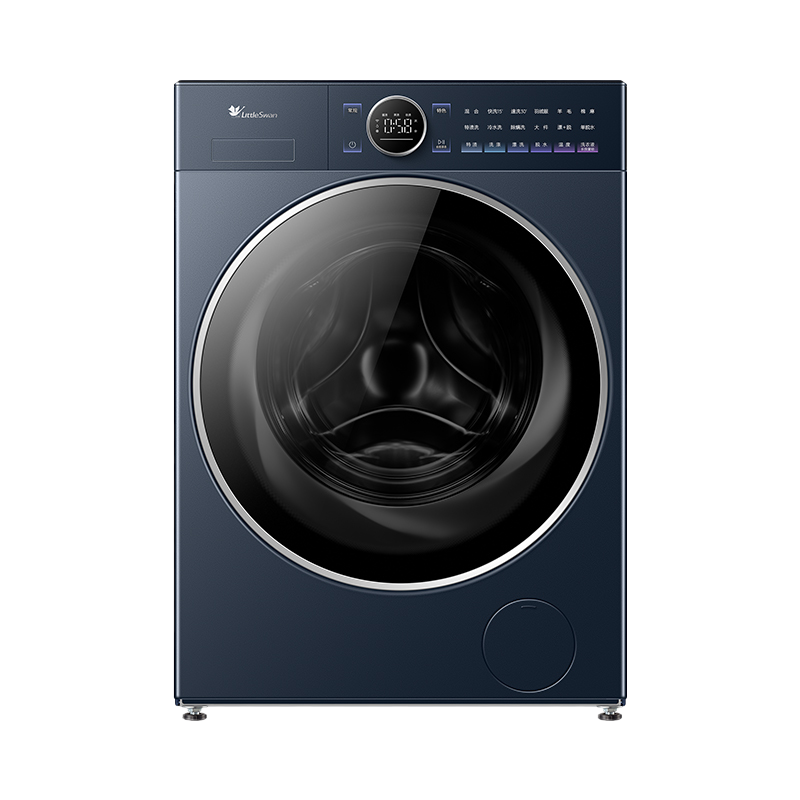 [官方正品]小天鹅10KG滚筒洗烘一体微净泡水魔方 小乌梅2.0高奢版 纳米银离子除菌 1.15洗净比 TD10VE60