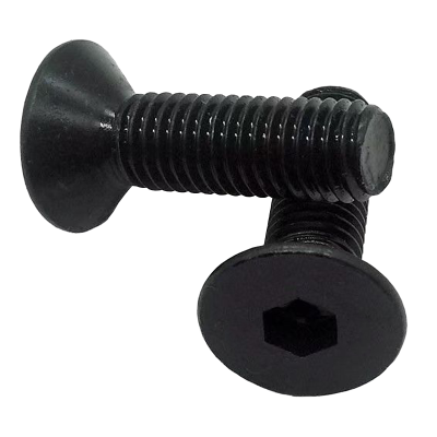 炯毅 高强度沉头内六角螺丝钉 平头螺栓铁发黑平杯机牙螺钉国标 沉头螺栓 M5*40mm 个