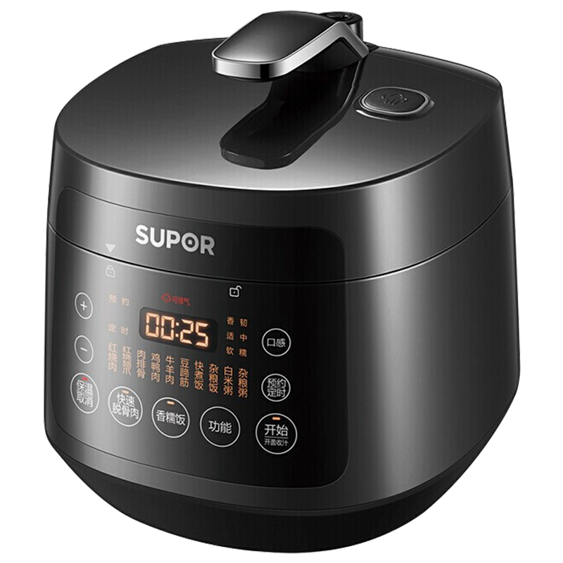 苏泊尔(SUPOR)电压力锅高压锅玲珑精钢球釜双胆触控面板精控火候快速脱骨开盖收汁美味红烧菜SY-30FC12Q