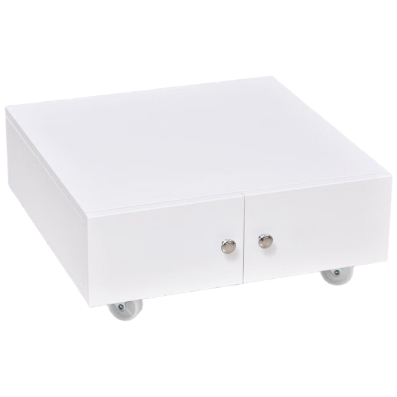 戴劲打印机矮柜办公室铁皮文件储物活动柜资料收纳柜子- 0.6mm白260高加厚