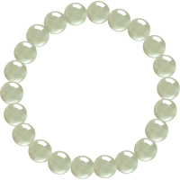 周大福新中式浅青色和田玉圆珠手串EOV26女友礼物