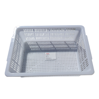 炯毅 收纳盒洗菜篮蔬菜塑料篮子配货框子长方形周转框收纳筐 加厚沥水筐 51cm*37.5cm*14.5cm 个