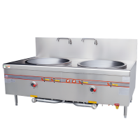 意黛斯(YIDAISI)商用燃气大锅灶 猛火灶单位学校食堂饭店酒店节能灶台双头100型 YDS-GSSD200T天然气