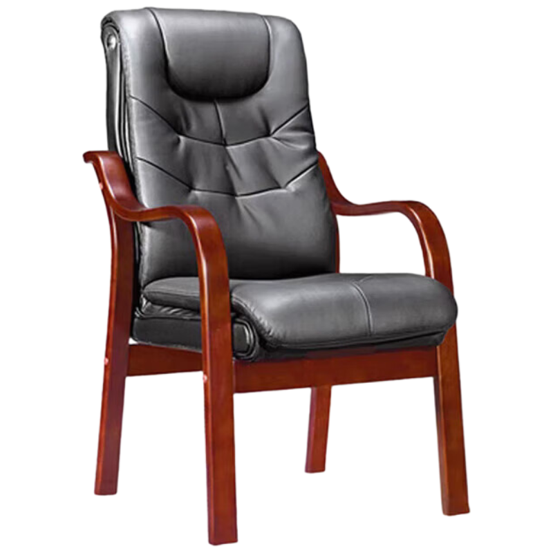 晋舰会议椅职员经理办公电脑椅老板带扶手大班椅总裁椅H3[曲木西皮]