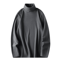 猫人双面绒高领打底衫男士长袖T恤2026年内搭加厚保暖上衣280g重