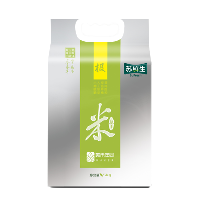 苏鲜生美禾庄园联名款东北大米黑龙江大米长粒米M1大米5kg