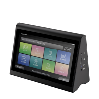 惠度(HuiDu)ZP-850专业台牌台签会议座位牌可触摸双屏电子桌牌智能多功能展示牌台无线电子墨水屏桌牌银色