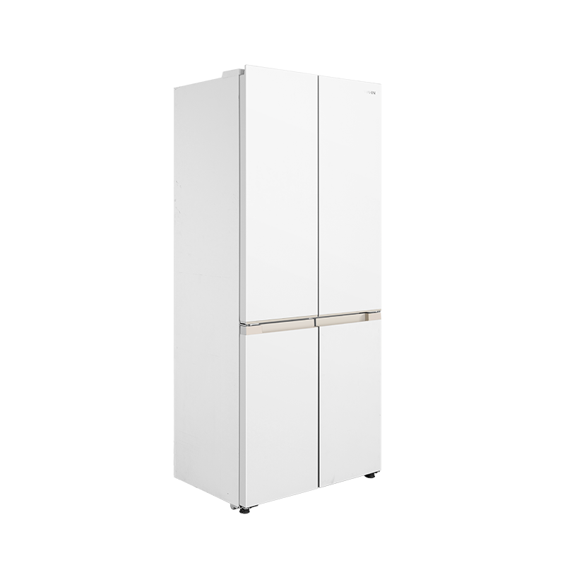 华凌冰箱美的出品501L十字多门 一级能效超薄零嵌大容量冷藏冷冻净味低音家用风冷无霜HR-520WUSPZ雾隐白