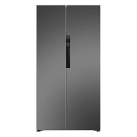 美菱冰箱620升典雅灰对开门双开门两门家用超薄嵌入式超大容量一级能效风冷无霜国家补贴电冰箱BCD-620WPCX