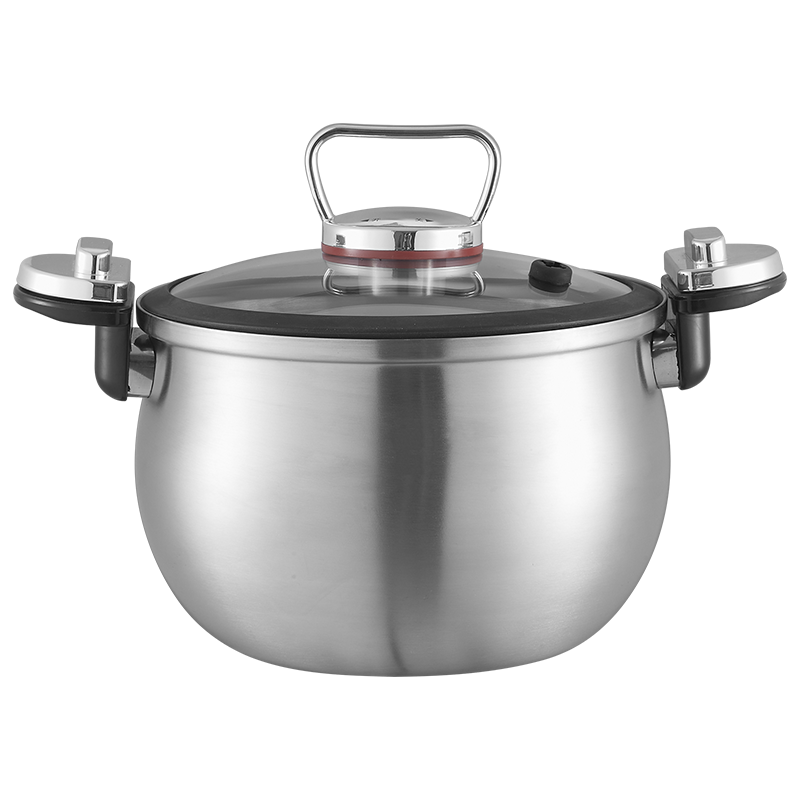 赫巴兹HZIB高效均匀加热炖锅5-6L 304不锈钢易洁材质家庭日常炖煮有盖通用炉灶