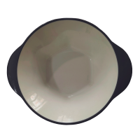 炯毅 密胺餐具面碗商用麻辣烫碗拉面碗水煮鱼毛血旺面馆塑料碗 密胺瓷碗双耳 18cm 个