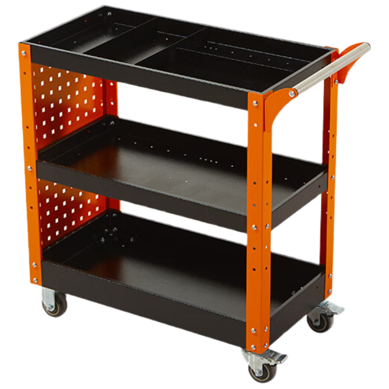 晋舰手推车维修车间收纳零件车加厚移动工具推车+单侧板