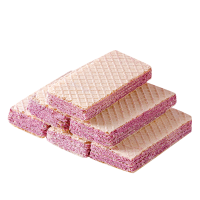 香芋味威化饼干夹心无蔗糖网红办公室下午茶休闲零食