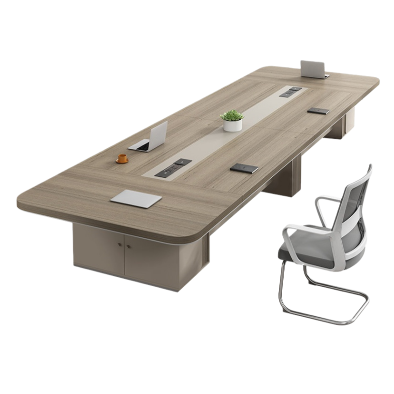 芙首泰会议桌椅3.5*1.5*0.75米+12椅套