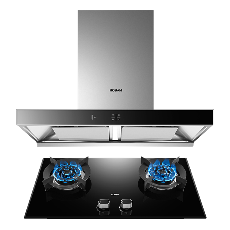 [变频]老板(ROBAM)油烟机烟灶套餐两件套欧式触控式挥手智控23立方抽油烟机5.2灶具厨电套装60X2S+57B0X