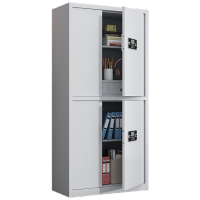 锦北保密柜加厚文件柜智能锁资料档案柜铁皮柜通双节带斗电子锁加厚款0.8mm