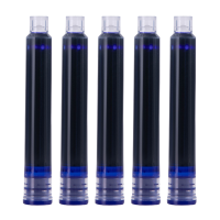 得力S645钢笔墨囊 晶蓝色 50支/桶