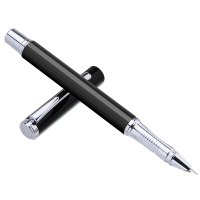 得力S271金属钢笔 黑色 10支/盒