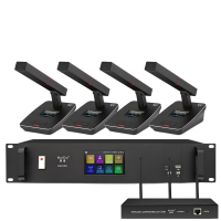 惠度智能会议系统RX8100 金属黑话筒 轻巧便携高效会议装备