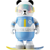 waka waka儿童吸管熊猫保温杯学生水杯高颜值杯子316不锈钢大容量陶瓷内胆