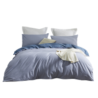 罗莱 霁风织蓝全棉四件套-1