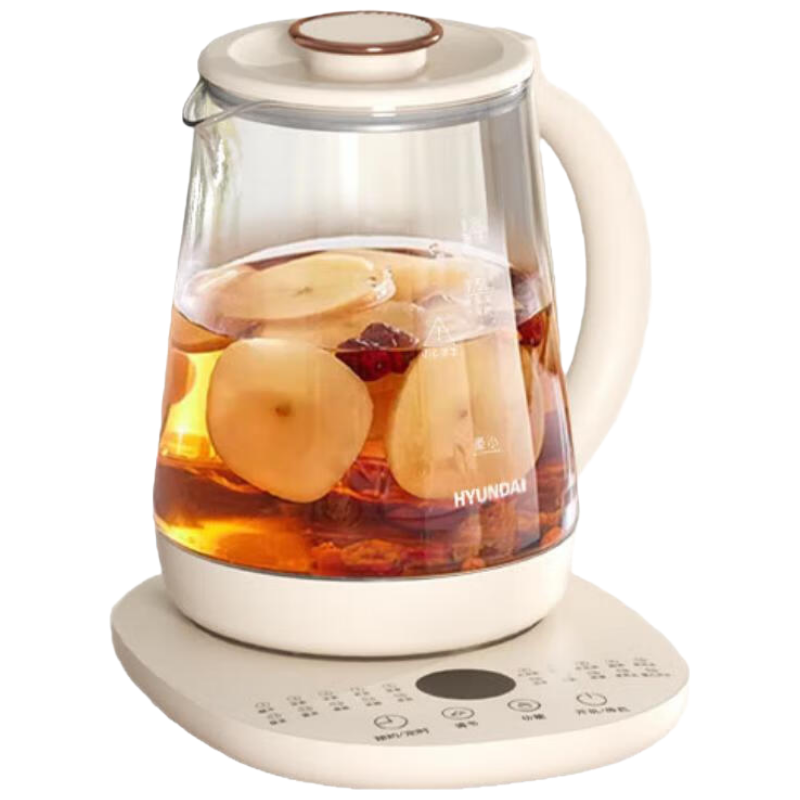苏宁宜品现代养生壶DC5B07 1.8L底盘加热高硼硅玻璃均匀加热全家用