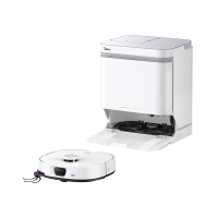 美的扫地机器人AI双目感知系统 强吸力22KPa 越障4cm 3爪防缠系统 飓风洗烘 8重健康抑菌 V16Pro水箱版