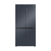 [政府补贴15%]海尔519升十字对开门冰箱超薄零嵌全空间保鲜科技594mm超薄设计灰彩晶面板四星级冷冻宽幅变温