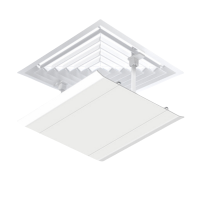 安盟臣AMC2174 空调支架款塑钢挡风板回形网格通用450*450mm空调挡风板(计价单位:个)白色