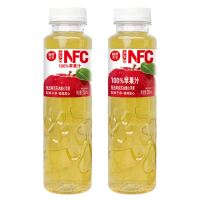 苹果汁清爽清凉果汁饮料特价整箱350ml*12瓶