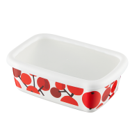 炊大皇珐琅搪瓷保鲜盒加厚搪瓷方盒冰箱保鲜盒带盖水果盒密封盒家用餐盒