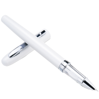 得力S272金属钢笔 白色 10支/盒
