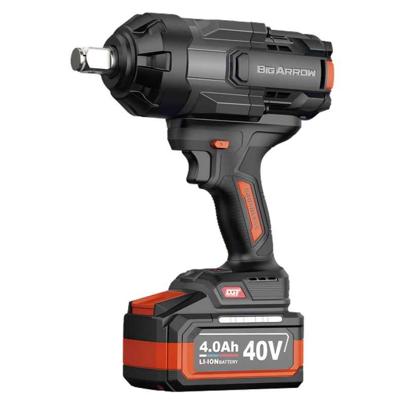 华丰巨箭 无刷锂电冲击扳手两电一充套装 BA-99021/40V 8.0Ah(4.5A座充)套