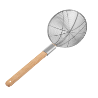 炯毅 漏勺不锈钢捞勺厨房漏筛饭店用漏瓢滤网勺细网专用笊篱油漏 笊篱 4目32cm 把
