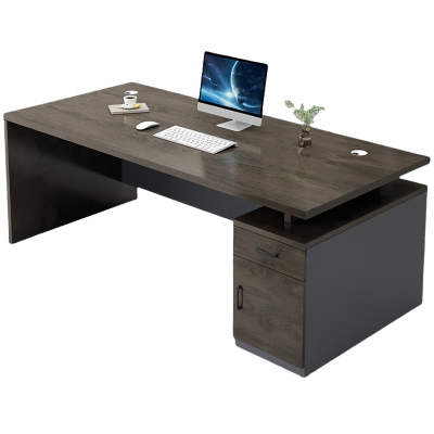 彭梵橡木色办公桌