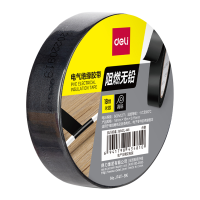 得力JF411-BK电气绝缘胶带18mm*18m*0.15mm 黑色 10卷装