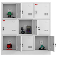 晋舰电动工具充电柜工地对讲机存放柜手电钻集中充电保管箱9门