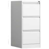 锦北挂劳柜FC挂快捞文件柜三斗卡箱立式抽屉资料柜A4铁皮柜白色加厚款