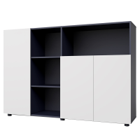 得力DP016组合文件柜(白) 1600*400*1094mm 单位/个