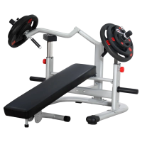 君品城 带安全保护客折叠卧推架(含50公斤包胶杠铃片)JPC-WT02 套