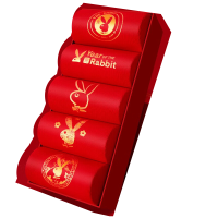 花花公子情侣大红色礼盒装袜本命年2026马年男棉袜女结婚新年送礼物中筒袜礼盒装