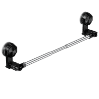 可伸缩吸盘毛巾架免打孔浴室伸缩毛巾杆置物架洗手间浴巾收纳挂架