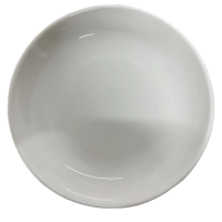 炯毅 盘子陶瓷菜盘子水果盘家用圆形可爱吃菜碟子 白瓷盘 25cm 个