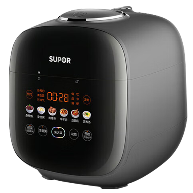 苏泊尔(SUPOR)2.3L电压力锅彩屏控制双球釜内胆家用多功能小型高压锅SY-23FC39Q
