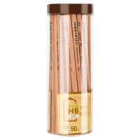 得力S908-HB书写铅笔 原木色 50支/筒
