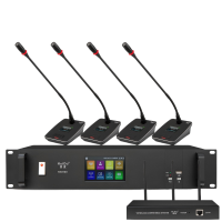 惠度智能会议系统RX8100S金属黑话筒 轻巧便携高效会议装备