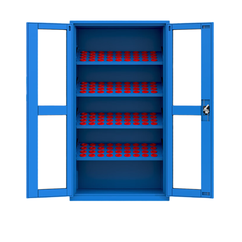 锦北重型加厚刀具柜多功能刀柄柜车间数控刀具收纳柜玻璃门内四板BT50