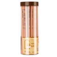 得力S907-2B书写铅笔 原木色 50支/筒