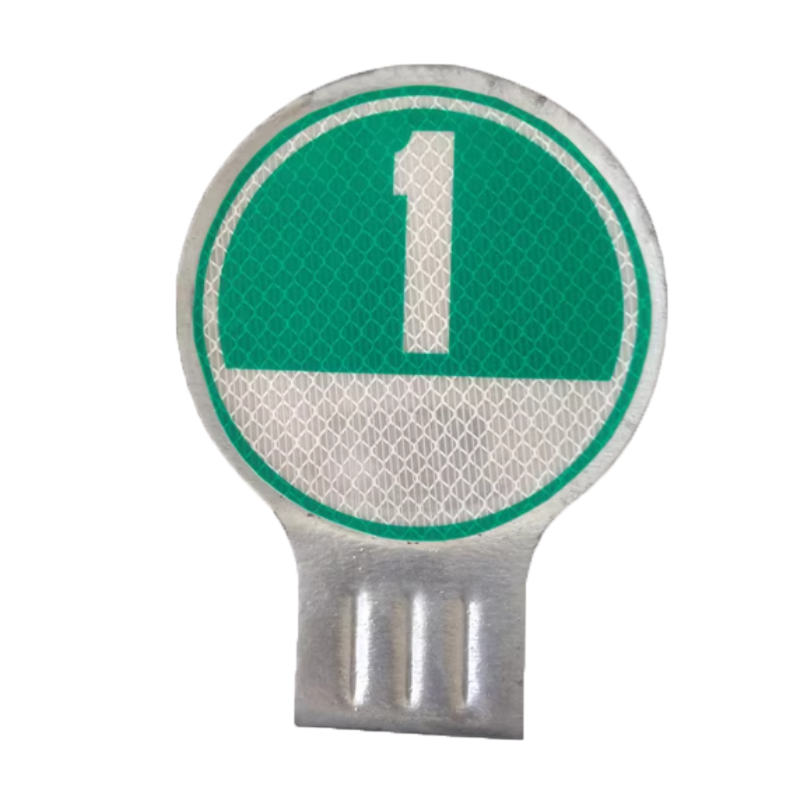 公路百米桩号护栏附着式逗号百米牌圆形反光标高速公里牌桩15cm单个 100个起订