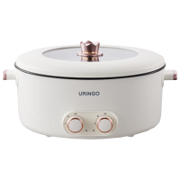 七彩叮当电火锅6L导热快速受热均匀分区调温四宫格款QC-HG06X